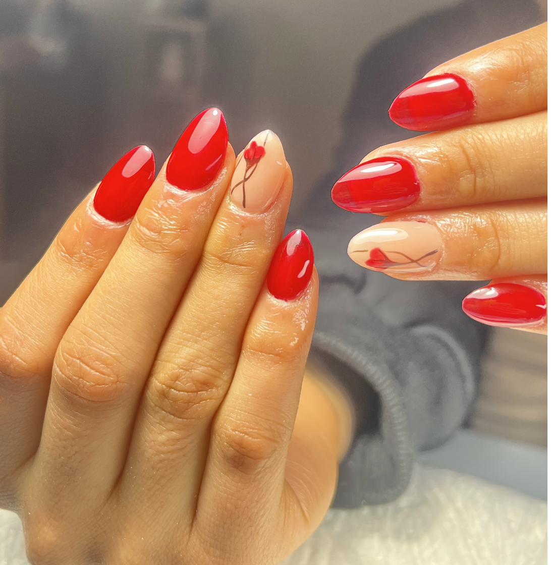 Diseño de uñas - Candy Cane Christmas